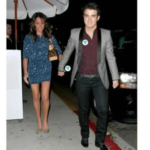 Silence + Noise Blue Ruffle Dress, Medium